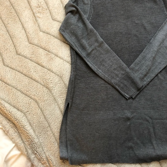 Grey Long Sleeve Cowl Neck Sweater - Picture 6 of 6